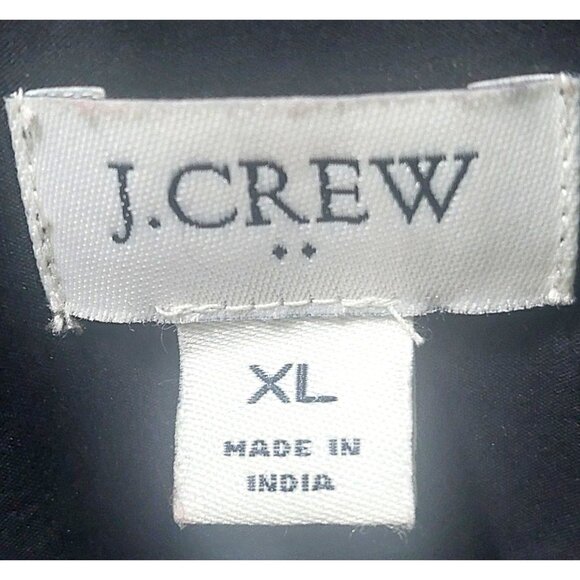 J. Crew Women's Re-Imagined Black Button-Up Shirt XL - Picture 3 of 7
